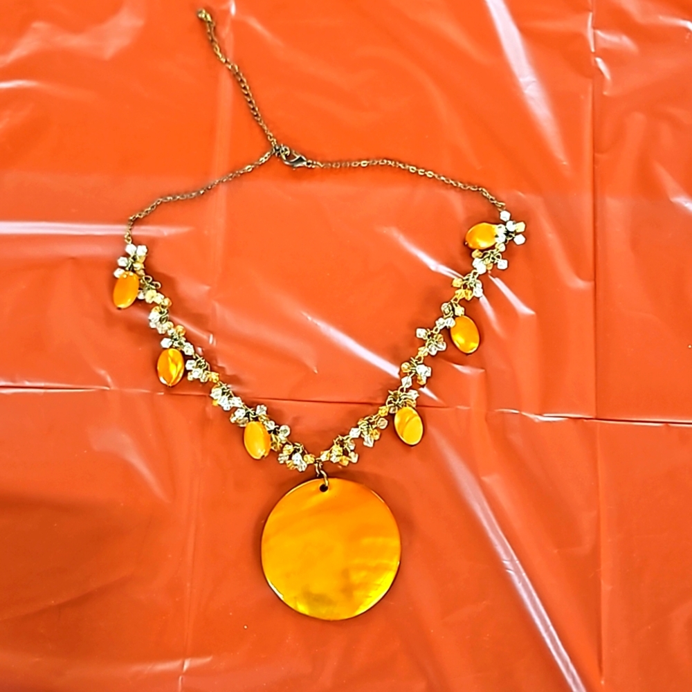 orange necklace